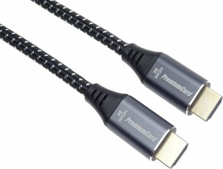 Premiumcord Kabel HDMI 2.1 High Speed + Ethernet kabel 8K@60Hz, zlacené konektory, 1m (PRC)