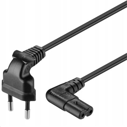 Premiumcord Kabel síťový 230V k magnetofonu se zahnutými konektory 3m (PRC)