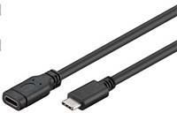 Premiumcord USB- C prodlužovací kabel (USB 3.1 generation 1), C/M - C/F, 2m (PRC)