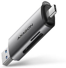 Zdjęcie Axagon CRE-SAC, USB3.2 Gen 1 Type-C + Type-A zewnętrzny czytnik kart SD/microSD (AXN) - Bochnia