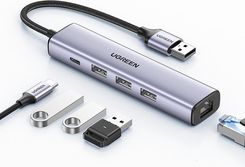 Zdjęcie Ugreen Adapter Hub Usb-c - 3x Usb RJ-45 Usb-c Pd (CM475) - Łódź