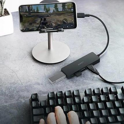 HUB USB Aukey HUB AUKEY USB CB-C64 Czarny - zdjęcie 3