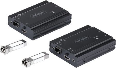 STARTECH.COM  4K HDMI USB LWL EXTENDER - BIS ZU 300M MULTIMODE - 2X 10G MMF SFP+ MODUL - KVM - CABLE/ADAPTER SET - DIGITAL  (SV565FXHD4KU)