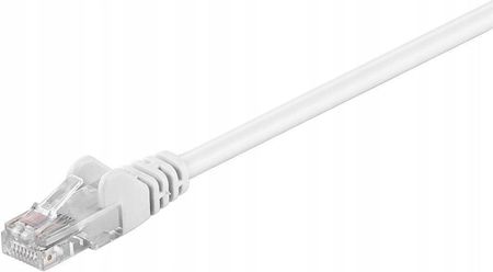 Kabel krosowy patchcord U/UTP kat.5e CCA biały 1m 68501 (40001178029)