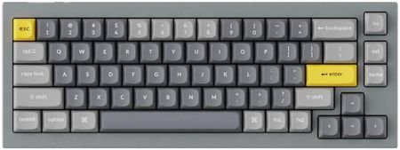 Keychron - Q2 QMK Custom Mechanical Keyboard Space Gray, Gateron Phantom Blue mechaniczna (Q2D2)