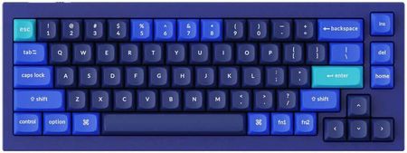 Keychron - Q2 QMK Custom Mechanical Keyboard Navy Blue, Gateron Phantom Blue mechaniczna (Q2J2)
