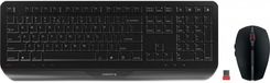 Zestaw klawiatura + mysz Cherry Gentix Desktop Us English With Ro Symbol (Jd7000Eu2)