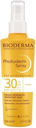 Naos Bioderma Photoderm Spray, lekki spray do ciała SPF30, 200ml