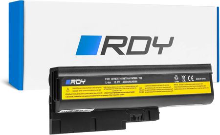 Rdy Bateria 42T4504 42T4513 92P1138 92P1139 do Lenovo ThinkPad R60 R60e R61 R61e R61i R500 SL500 T60 T61 T500 W500 (LE01BRDY)