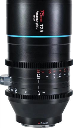 Sirui Anamorphic Lens 1,6x Full Frame 75mm T2.9 Z-Mount | Obiektyw wideo anamorficzny