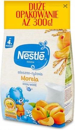 Nestle Kaszka mleczno-ryżowa Morela dla niemowląt po 4 Miesiącu 300g