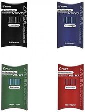 Pilot Wkład Do Pióra Kulkowego V5 V7 3Sztuki Ic 50 V5 Czerwony