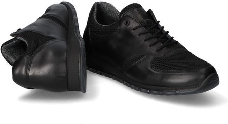Sneakersy Pan 1600 Czarne Lico