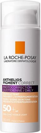 La Roche-Posay Anthelios Pigment Correct SPF50 krem koloryzujący z filtrem do twarzy 50 ml