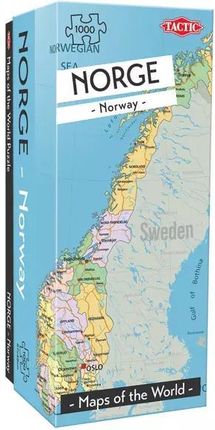 Tactic Games Puzzle 1000El. Mapa Norwegia