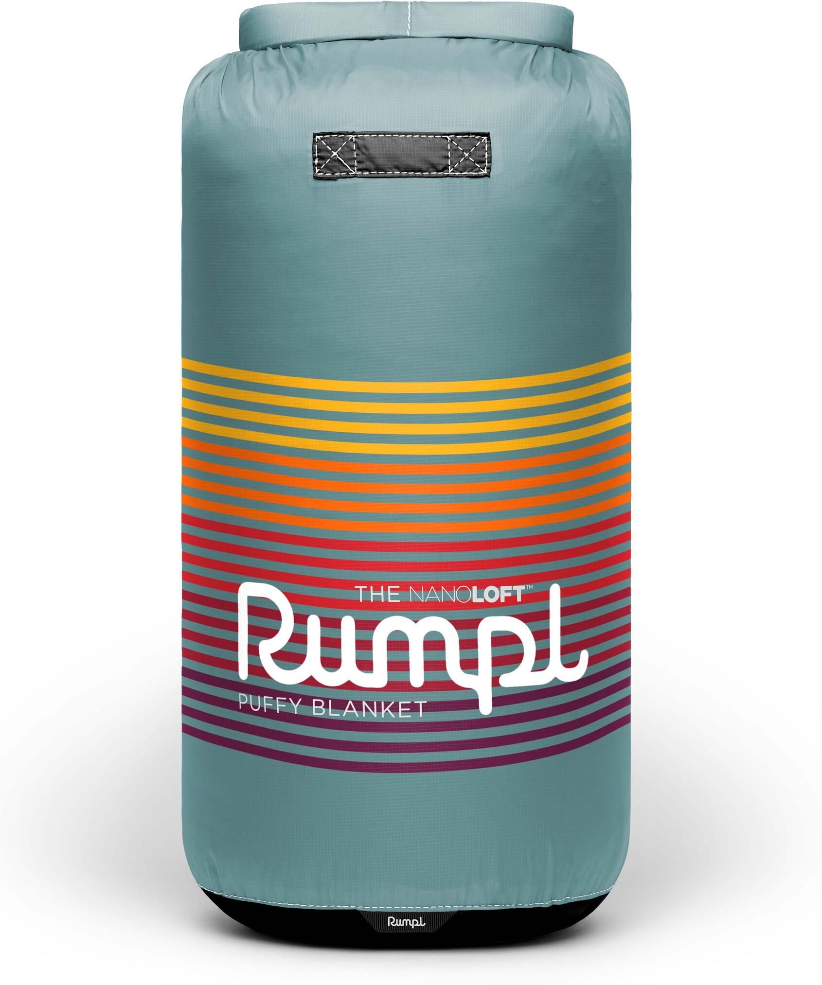 Rumpl Printed Nanoloft Puffy Blanket 2 Persons Niebieski Kolorowy