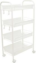 Zdjęcie Wózek Fryzjerski Pomocnik Kosmetyczny Stolik Kosze Biały - Kędzierzyn-Koźle