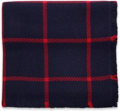 Zdjęcie Ciepły granatowy szal w kratę - Orzesze