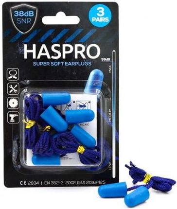 Zatyczki do uszu stopery piankowe - Haspro 3PC 3pary
