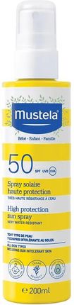 Mustela Spray Przeciwsłoneczny SPF50 200ml