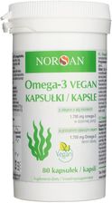 Norsan Omega-3 Vegan Olej z alg morskich 80kaps.
