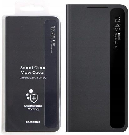 Samsung Clear View Cover do Galaxy S21+ Czarny (EF-ZG996CBEGWW)
