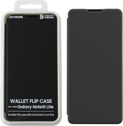 Samsung Anymode Wallet Flip Cover do Note 10 Lite Czarny (GP-FWN770AMABW)