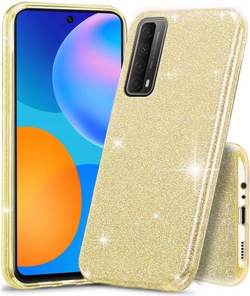 Etui do Huawei P Smart 2021, Glitter Case Brokat