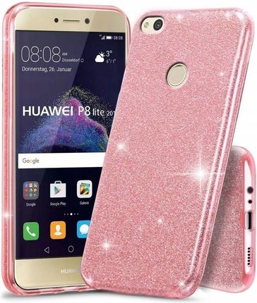 Etui do Huawei P8 Lite 2017, Glitter Case, Brokat
