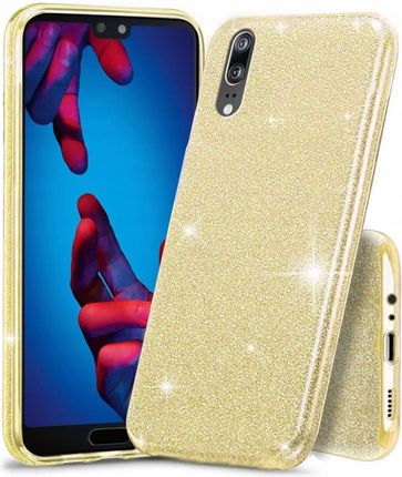 Etui do Huawei P20, Glitter Case, Brokat