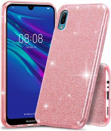Etui do Huawei Y6 2019, Glitter Case, Brokat