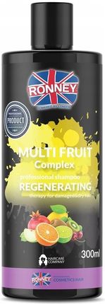 Ronney Multi Fruit Complex Regenerating Szampon Regenerujący Do Włosów Suchych I Zniszczonych 300 ml