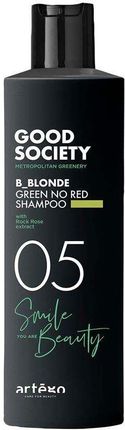 Artego Szampon Good Society 05 B_Blonde Green No Red Neutralizujący Czerwone I Miedziane Refleksy 250 ml