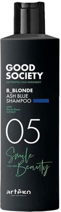 Artego Szampon Good Society 05 B_Blonde Ash Blue Neutralizujący Żółto Pomarańczowe Refleksy 250 ml