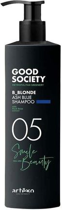 Artego Szampon Good Society 05 B_Blonde Ash Blue Neutralizujący Żółto Pomarańczowe Refleksy 1000 ml