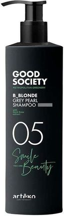 Artego Szampon Good Society 05 B_Blonde Grey Pearl Neutralizujący Żółto Pomarańczowe Refleksy 1000 ml