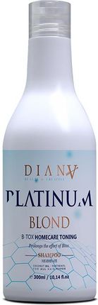 Diana Beauty B Tox Platinum Shampoo Szampon Nawilżający Z Chłodnym Pigmentem Po Botoksie 300 ml