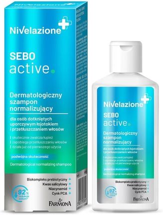 Farmona Nivelazione+ Dermatologiczny Szampon Normalizujący Sebo Active Do Włosów Przetłuszczających Się I Z Łojotokiem 100 ml