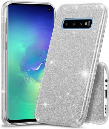 Etui do Galaxy S10+ Plus, Glitter Case Brokat