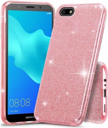 Etui do Huawei Y5 2018, Glitter Case, Brokat