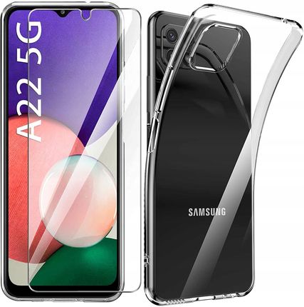 Etui Przezroczyste do Samsung Galaxy A22 5G +szkło