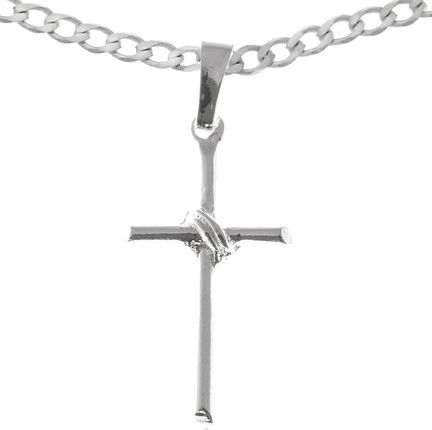 Zestaw srebrny pr. 925 krzyżyk z łańcuszkiem MO125/L50GRF6-50