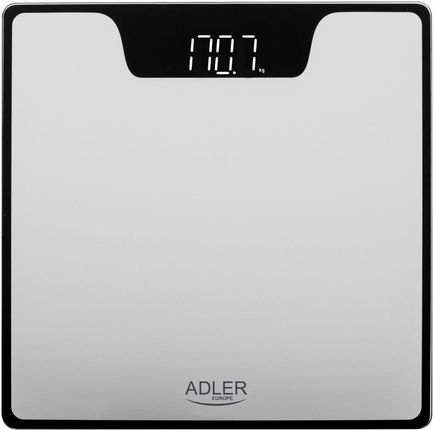 Elektroniczna waga  łazienkowa LED Adler AD 8174s do 180 kg srebrna