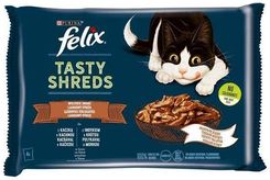 FELIX Tasty Shreds z Kaczką i z Indykiem 4x80g