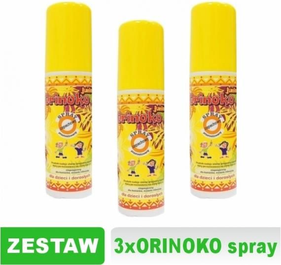 SLab Sp. Z O. O. Orinoko Junior Spray Przeciw Komarom I Kleszczom 3X90Ml Ceny i opinie Ceneo.pl