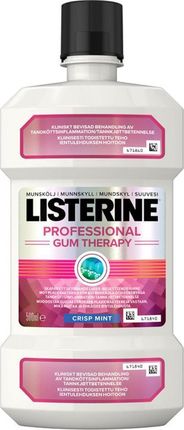 Listerine Professional Gum Therapy Płyn Do Plukania Jamy Ustnej Crisp Mint 500Ml