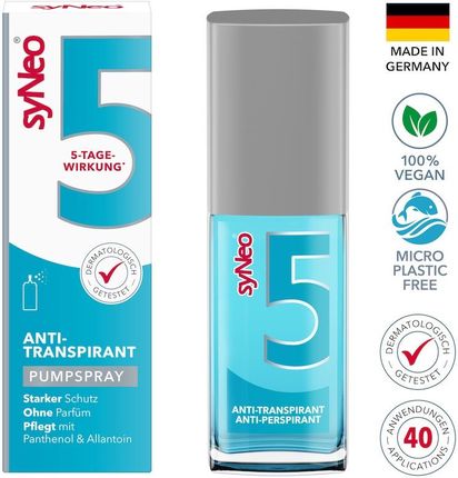 SyNeo 5 Unisex 5 Dniowy Dezodorant W Sprayu Przeciw Nadmiernej Potliwości 30ml