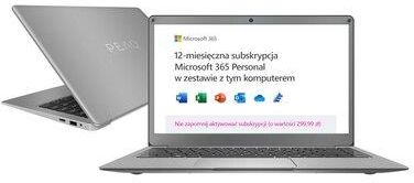 Laptop Peaq Slim S132 N4020/4GB/64GB/Win10 (PNBS132V1G464P)