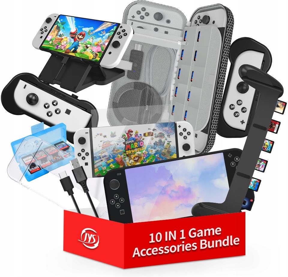 【専用】NintendoSwitch JYS Zestaw 10w1 Akcesoria do Nintendo Switch OLED NS228