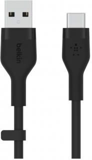 Belkin USB-A USB-C Silicone 1m Black (CAB008BT1MBK)
